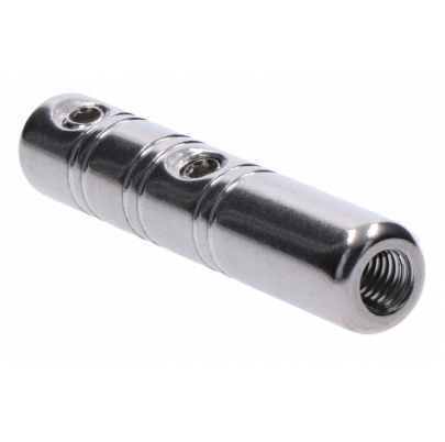 Úchyt so závitom M8 pre nerezové lanko ø5mm, brúsená nerez K320/AISI304