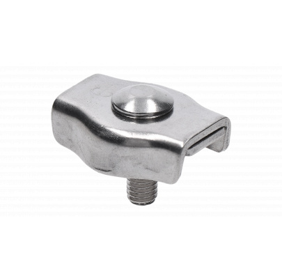 Lanková svorka - simplex pre nerezové lanko 6mm, brúsená nerez K320/ AISI304