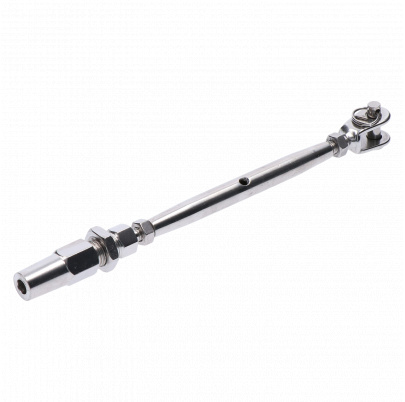 Šponovák pre lanko ø4mm závit M6/LH6, brúsená AISI304