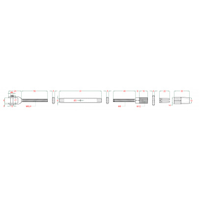 Šponovák pre lanko ø4mm závit M6/LH6, brúsená AISI304