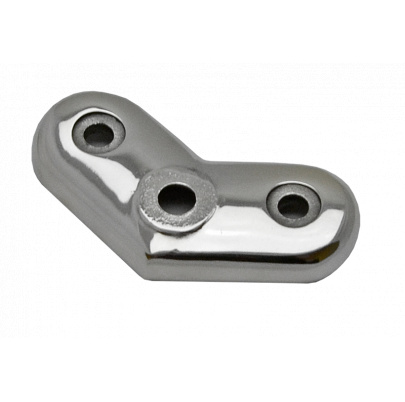 Nadpájacia platňa (uhol 45°) na trubku ø 42.4mm, leštená nerez /AISI304