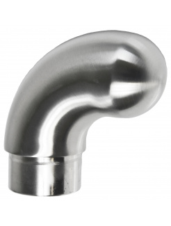 Ukončenie - koleno na trubku ø42.4mm, brúsená AISI304
