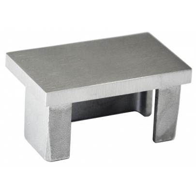 Ukončenie - zátka na jokel (50x30x2.0)mm brúsená nerez K320 /AISI304