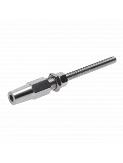 Úchyt pre lanko ø3mm, závit M6, brúsená AISI304