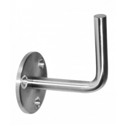 Držiak madla na stenu, brúsená nerez AISI304