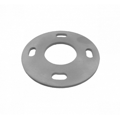 Kotviaca platňa (ø80x4mm) na trubku ø 33.7mm (otvor ø33.8mm), bez povrchovej úpravy /AISI304