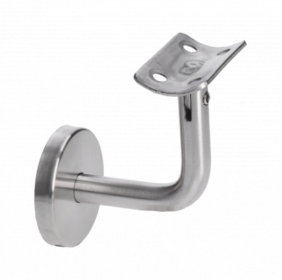 Držiak madla ø42.4mm, nastaviteľný s krytkou, brus AISI304