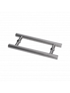 Madlo na dvere, L-296mm, sklo 8-12mm, brúsená nerez AISI304