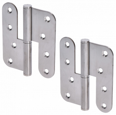 Pánty (ľavé), max. nosnosť: 80kg, brúsená nerez AISI304