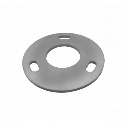 Kotviaca platňa (ø80x4mm) na trubku ø 33.7mm (otvor ø33.8mm), bez povrchovej úpravy /AISI304