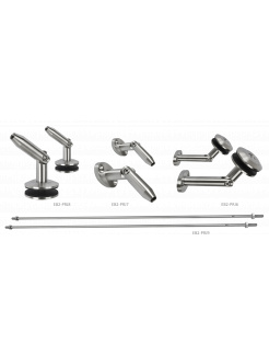 Set na sklenený prístrešok pre sklo 8-12.76mm, brus AISI316