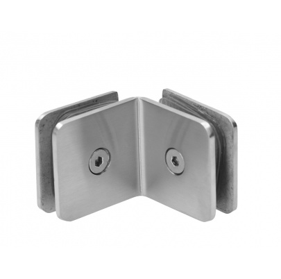 Svorka skla medzi sklo a sklo 90°, sklo 8-10mm, AISI304