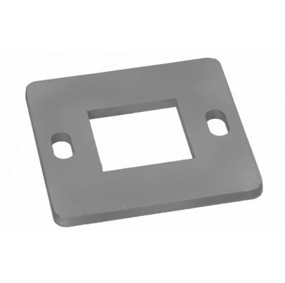 Kotviaca platňa (90x90x4mm), otvor: 40.1x40.1mm, brúsená nerez K320/AISI304