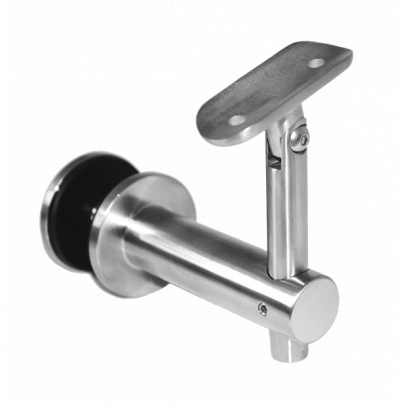 Držiak madla ø42.4mm s kĺbom, brúsená nerez AISI304