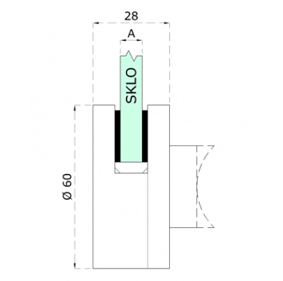 Gumičky na sklo 8mm, k držiaku EB1-AK113