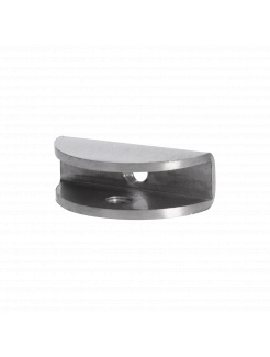 Držiak police pre sklo 8-10mm, brúsená nerez AISI304