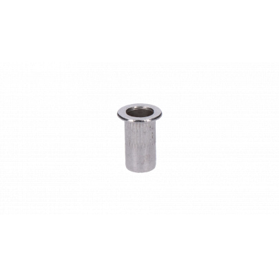 AISI304 nitovacia matica M5, plochá, rýhovaný driek, L-10mm