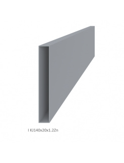 Poškodený uzavretý profil 140x20x1,2mm, zinkovaný DX51D+Z100, hladký L=6000mm, cena za kus