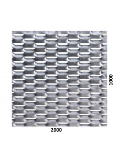 Ťahokov Fe, oko: 47x18mm, mostík: 8mm (2000x1000x1,5mm), orientácia oka: rozmer oka 47mm je rovnobežná s rozmerom tabule 2000mm