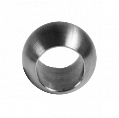Guľa priechodná ø 20mm na trubku ø 12mm, otvor ø 12.2mm, brúsená nerez K320 /AISI304