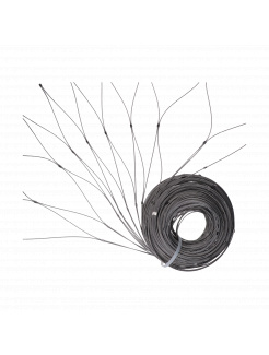 Nerezová lanková sieť, 3.0m x 25m (šxd), oko 200x200 mm, hrúbka lanka 2mm, AISI316