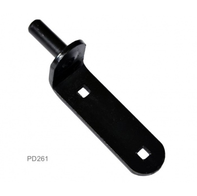Kovanie 150x35x4 mm,  14mm, povrch čierny lak