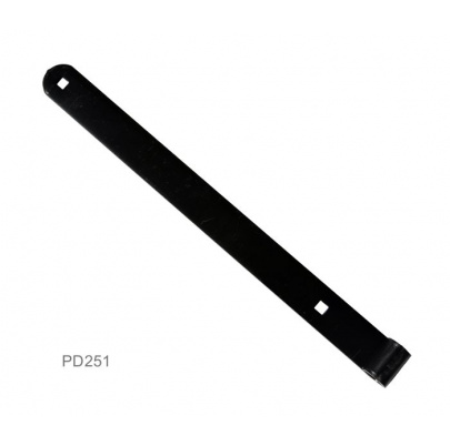 Kovanie pásové 600x35x4mm, pre čap  14mm, povrch čierny lak