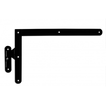 HORNÉ kovanie  400x650mm s čapom, čierny lak