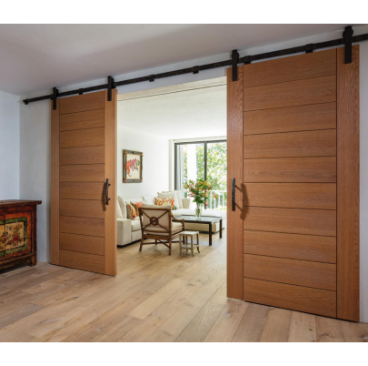 Systém pre závesne dvere, pozinkovaný, L 2000 mm, RAL 9005 matná čierna