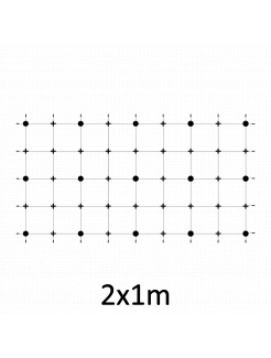Montážna sada pre zelenú stenu - nerez, rozmer 2x1m. Set obsahuje: EB1-GW01 (15ks), PVC-LA4 (28ks), EB2-LA4 (25m), EB1-NX4 (30ks)