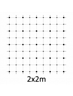 Montážna sada pre zelenú stenu - nerez, rozmer 2x2m. Set obsahuje: EB1-GW01 (25ks), PVC-LA4 (36ks), EB2-LA4 (45m), EB1-NX4 (56ks)