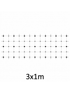 Montážna sada pre zelenú stenu - nerez, rozmer 3x1m. Set obsahuje: EB1-GW01 (21ks), PVC-LA4 (36ks), EB2-LA4 (35m), EB1-NX4 (44ks)