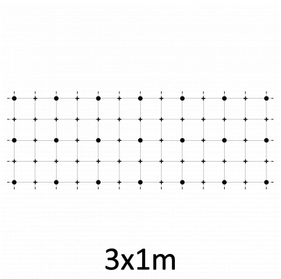 Montážna sada pre zelenú stenu - nerez, rozmer 3x1m. Set obsahuje: EB1-GW01 (21ks), PVC-LA4 (36ks), EB2-LA4 (35m), EB1-NX4 (44ks)