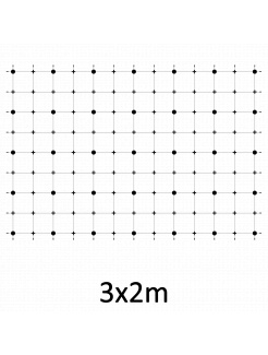 Montážna sada pre zelenú stenu - nerez, rozmer 3x2m. Set obsahuje: EB1-GW01 (35ks), PVC-LA4 (44ks), EB2-LA4 (70m), EB1-NX4 (82ks)