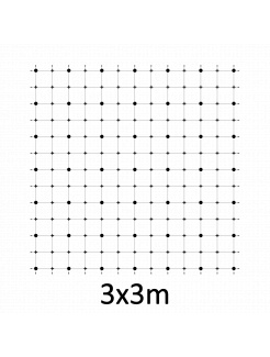 Montážna sada pre zelenú stenu - nerez, rozmer 3x3m. Set obsahuje: EB1-GW01 (49ks), PVC-LA4 (52ks), EB2-LA4 (100m), EB1-NX4 (120ks)