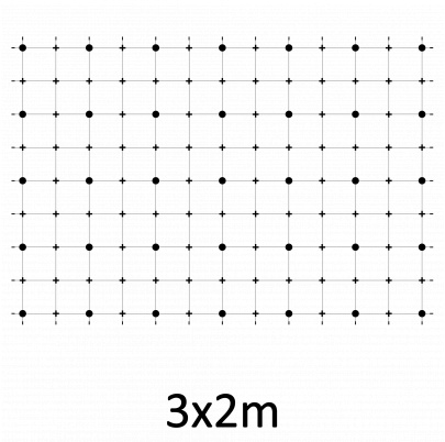 Montážna sada pre zelenú stenu - nerez, rozmer 3x2m. Set obsahuje: EB1-GW02 (35ks), EB2-LA3 (70m), PVC-LA3 (44ks), EB1-NX3 (82ks)