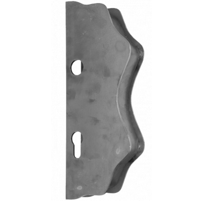 Kazetová zostava pre bránku 250x95x40mm, otvor pre kľučku ø 19,5mm, na profil 40x40mm, hladká, pre zámok ZM90/80