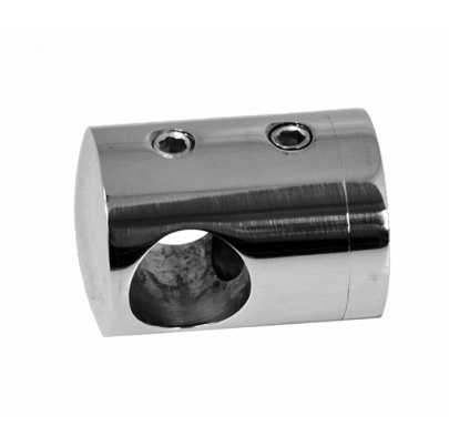 Držiak tyče ø 12mm, plochý (30x22mm), leštená nerez /AISI304