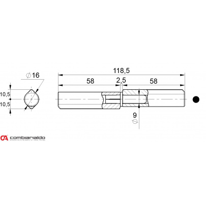 Pánt dvojdielny 120mm