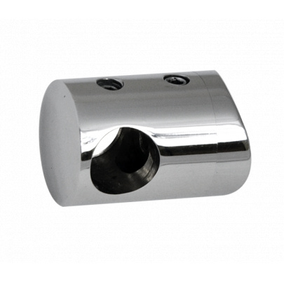 Držiak tyče ø12mm na trubku ø42.4mm, leštená AISI304