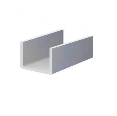 U-profil L-2000mm, 25x57x25x1,5mm, zinkovaný plech, použitie pre lamelu KLZ60Zn, cena za 2 metrový kus