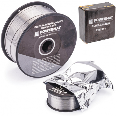 Drôt zvárací FLUX - 0.8mm, 1kg, Metóda: MIG (Flux / FCAW)