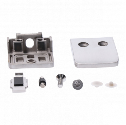 Svorka na trubku ø42.4mm, sklo 8-12.76mm,brúsená AISI304