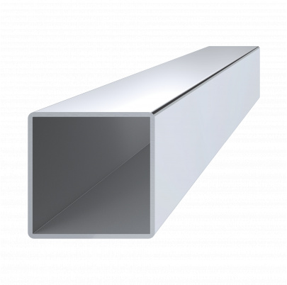 Profil uzatvorený 40x40x2mm, cena za 1ks (6m), leštená nerez /AISI304