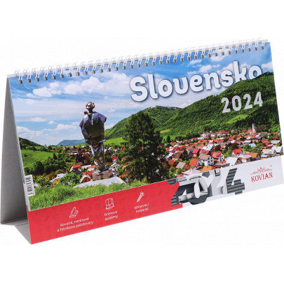 Kalendár stolový CZ/SK KOVIAN 2024
