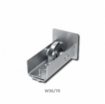 Nábehové koliesko samonosnej brány pre profil 70x70x4mm