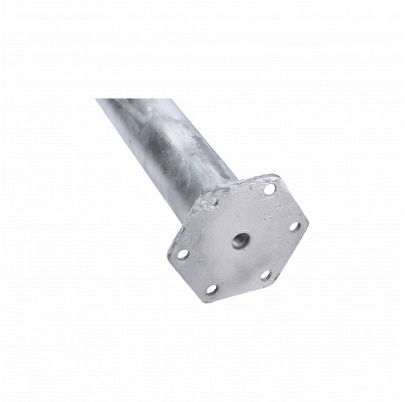 Zemná skrutka / zemný vrut - pätka s prírubou, 120x1000mm, žiarový pozink