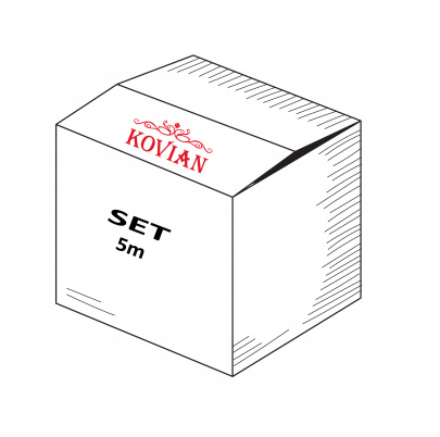 5m set pre 12,76mm sklo, ku AL profilom