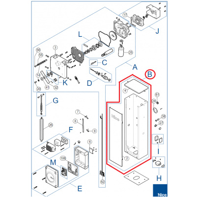 SPCAB02200 kit krytu pre závoru WIDEM