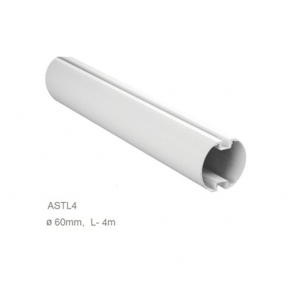 Rameno hliníkové biele L-4m, ø60mm pre závoru ALT424